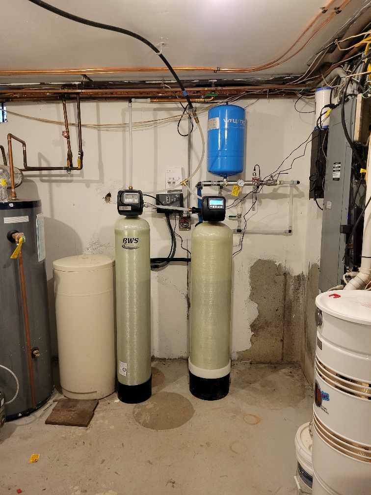 Residential acid neutralizer and water softener installed by Well Pump Pro